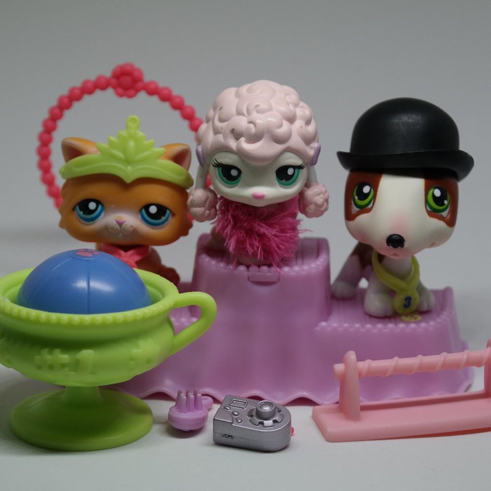 Littlest Pet Shop Totally Talented Pets Lps Lot #152 153 154